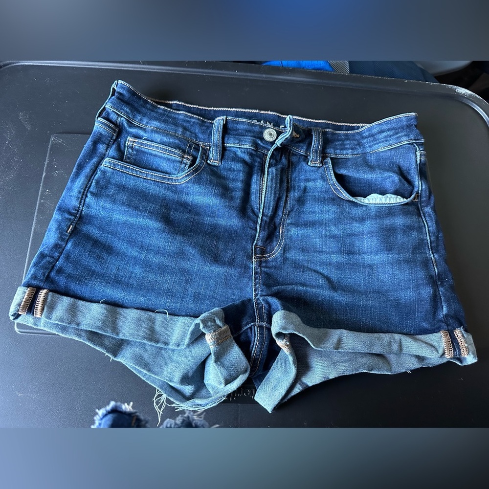 American eagle hi rise shortie shorts size 8